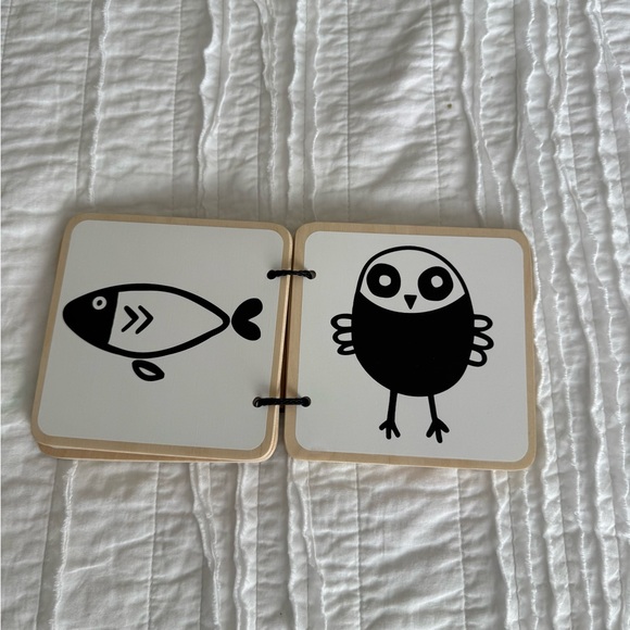 Lovevery Black and White Wooden Book - Picture 2 of 2